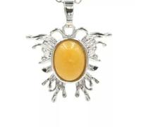 10PCS Quartz Butterfly Gem Pendants Necklace Jewelry Ma -Labradorite