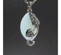 10PCS Quartz Horse eye Gem Pendants Necklace Jewelry Ma -Opal