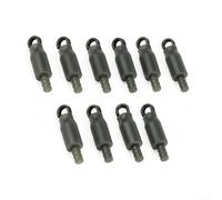 10Pcs Quick Change Beads Green Silicone Hook Links For Carp Fishing Feeder Rig Inline Flat Pellet Tackle