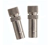 10PCS Quick Connector Brass Misting Nozzle for Outdoor Cooling Mister System, Fog Nozzles Garden Spray Atomizing Nozzle for Landscaping, air humidification, 8MM Connection (Size : 0.8mm)