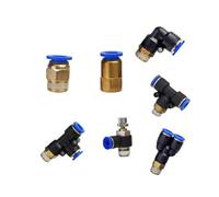 10PCS Quick Release Brass Fitting PL/PB/PCF/PC/SL/PD/PX Type Air Hose Rapidities Pipe Pneumatic Connector(4-01,PX1pcs)