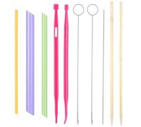 10pcs Quick Turn Fabric Set Loop Tube Turner Bodkin Drawstring Threader Point Turner Sewing Turning Tool for Crafts DIY Handmade Knitting Accessories Assorted Sizes