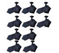 10Pcs Quick Wear Clip On Necktie For Teens And Adult Soft Polyester Yarn Button Neck Tie School Uniform Family Gathering Clip On Tie For School Event