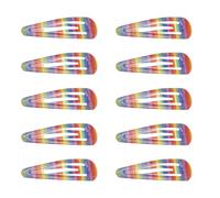 10Pcs Rainbow Hair Clips for Girls,Pride Accessories Rainbow Metal Snap Hair Clips Women Cute Hair-Barrettes Pride Hair-Accessories for Little Girls Baby Kids and Teens Gifts