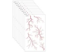10PCS Raised Blood Vessels Texture Fake Tattooes Waterproof Safe Skin Friendly Body Art for Horror Theme Parties Realistic Horror Stickers
