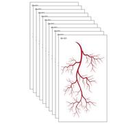 10PCS Raised Blood Vessels Texture Fake Tattooes Waterproof Safe Skin Friendly Body Art For Horror Theme Parties Waterproof Fake Blood Temporary Tattooes