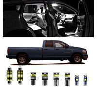 10pcs RAM 1500 Interior LED Lights Kit Super Bright LED Map Dome Light Bulbs for 2003 2004 2005 2006 2007 2008 Dodge Ram 1500 2500 3500 Pickup Truck All Models