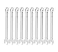 10Pcs Ratcheting Wrench Set, 21.4mm/0.8in Open Ended Combination Wrenches