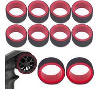 10Pcs RC Car Models Transmitter Steering Wheel Foam Grip Hand Wheel Sponge | for Traxxas TRX4 Slash Tqi Futaba 3PV 4PV 4PLS 4PX 7PX Prc X4 Flysky GT2 GT3 GT5 Radiolink, Sanwa