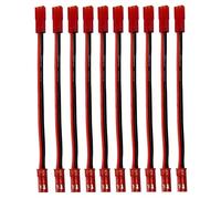 10Pcs RC Model JST 2-Pin Male to Female Connector Plug Extension Wire Cable Harness for Battery RC Model Parts (JST Extension Cable)