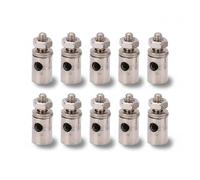 10pcs RC Stainless Steel Push Rod Connector, RC Plane Push Rod Stoppers For 1.8mm/1.9mm/2.0mm/2.1mm Steel Wire