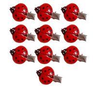 10pcs Realistic Ladybirds Hair Clip For Girls Boys Lightweight Slip Resistant Hair Accessories Hairpins For Daily Use