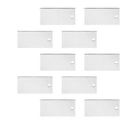 10pcs Rectangular Stainless Steel Organizers Holders Strong and Corrosionresistant for All Occasions Secure Storage Office Management