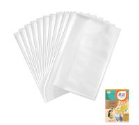 10PCS Recyclable Book Protectors for Students Clear Anti Tear Coverings Fits Various Textbook Size Book Cover