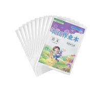10PCS Recyclable Book Protectors for Students Clear Anti Tear Coverings Fits Various Textbook Size Book Cover