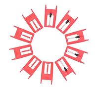 10pcs Red Abs Aluminum Stylus Replacement Needles for Record Player