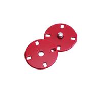 10pcs Red Alloy Hand Sew Buttons 34l 21mm Flat Coat Fasteners | Fashionable Simple Looking Decoration for Sewing Projects, Chic Stylish Finish, Metal Clothes Buttons