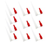 10pcs Red Cap Caulk Nozzle Tip Plastic Reusable Sealant Applicator