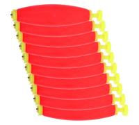 10pcs Red EVA Sea Fishing Float Bobber for Carp Line Beginners | Big Fish Belly Shape, Sliding Indicators Included, Bright Eye Catching Design, for River and Sea Use
