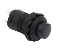 10pcs Red Green Yellow Black White Blue 12MM Self Return Momentary Push Button Switch (Color : Red)(Black)