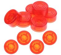 10pcs Red Guitar Effect Pedal Footswitch Topper Protection Cap | Single Piece, Easy Installation, Guitar Setup Accessory, User-friendly
