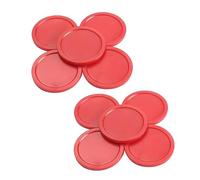 10Pcs Red Mini Air Hockey Table Pucks 50mm Puck Table New 2-inch Convenient and Attractive Air Hockey Arcade and Table Games