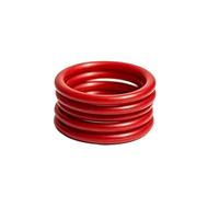 10Pcs Red Rubber O-ring, Wear-resistant seal, 1.9x141.2x145mm | High-temperature resistant, waterproof