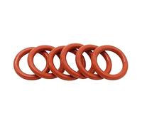 10Pcs Red Silicone Ring Gasket CS 4mm OD 12~200mm Silicon O Ring Gasket Food Grade Rubber O-Ring VMQ Assortment HVAC Tools(OD 37MM ID 29MM-CS 4.0MM)