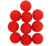 10Pcs Red Sponge Balls Soft Magic Tool Sponge Balls,Lightweight Mini Street Classical Comedy Trick Props Magic Kits and Accessories Novelty and Gag(2.5cm)