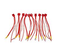 10Pcs Red Universal Motorcycle Car Wiring Inline Fuse Holder Connector 20A Protected circuits