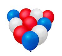 10pcs Red White Blue Balloons King Charles III Coronation Party Sporting Pub BBQ Royal Theme Union Jack French USA Event Decorations