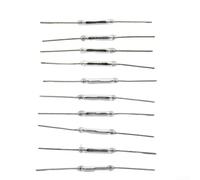 10PCS Reed Switch Magnetic Switch 2 * 14mm Normally Open Induction Switch with Maximum Load Current of 1 0A