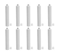 10pcs Refillable Aluminum Paint Storage Tubes for Artists, 40ml Empty | Airtight Seal, Accurate Dispensing, Watercolor and Glitter Gel Pigments, White Finish, Art Students