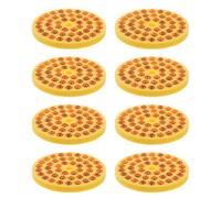 10pcs Reflective Road Markers 1.57 Inch Glass ABS Yellow