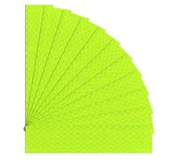 10PCS Reflective Stickers, 15 X 3 cm Diamond Grade Warning Reflective Stickers High Visibility Nighttime Safety Waterproof Self-Adhesive Decals for Motorcycle Vehicle Car Bike Helmet Hard Hat