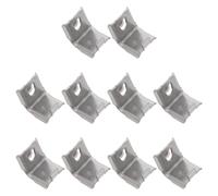 10pcs Refrigerator Shelf Clip Brackets Heavy-Duty Stainless Steel | Universal Compatibility with Wire Rack Uprights and Shelves, Corrosion Resistant, Rust Resistant, for Freezers and Pantry