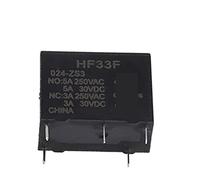10Pcs Relay HF33F JZC-33F DIP4 5V 12V 24V HF33F-005-HS3 HF33F-012-HS3 HF33F-024-HS3(Onecolor,HF33F-000-ZS3 5PIN)