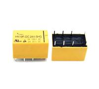 10PCS Relay HK19F-DC3V DC5V DC9V DC12V DC24V-SHG 8PIN 1A/125VAC 2A/30VDC(HK19F-DC5V-SHG)
