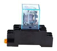 10Pcs Relay MY4NJ DC 12V 24V 36V 48V 110V 220V Small Relay 5A 14PIN Coil DPDT with Socket Base(DC 220V)