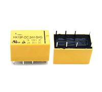 10PCS Relays HK19F-DC3V DC5V DC9V DC12V DC24V-SHG 8PIN 1A/125VAC 2A/30VDC(HK19F-DC3V-SHG)