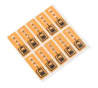 10PCS Replacement Battery Capacity Stickers for DeWalt 18V DCB200 DCB140 DCB182 Li-ion Batteries - Yellow LED Label Tags, 34x12mm Wear-Resistant