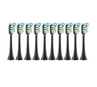 10pcs Replacement Brush Heads，Compatible for Xiaomi ，SOOCAS X3 X5 V1 X3U Soft Bristle Electric Toothbrush Dupont Sealed Packed(10PCS (2 Colors))