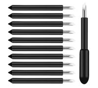 10PCS Replacement Cutting Blades for Cricut Explore Air/Air 2/One/Maker/Maker 3/Explore 3, Premium Fine Point 45 Degree Explore Deep Cut Blade Housing for DIY Slicing Cuts Glitter Vinyl Cardstock Faux