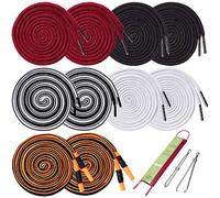 10pcs Replacement Drawstrings for Sweatpants Shorts Hoodies with 3pcs Drawstring Threader（51.2in Length）