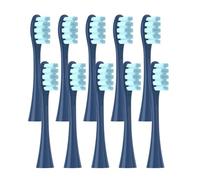 10pcs Replacement Heads Compatible for Oclean Flow/X/X PRO/ Z1/ F1/ One/Air 2 /SE Brush Heads Soft Dupont Sonic Toothbrush Vacuum Bristle(10pcs Blue)