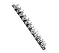 10pcs Replacement Kit, Metric Crowfoot Wrench Set with Clip on Organizer, 10mm to 22mm Open End Set for 3/8in Drive Ratchet