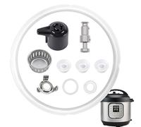 10Pcs Replacement Parts for Instant Pot IP-DUO50 IP-DUO60 Duo/Duo Plus 5&6QT Quart, Upgrade Steam Release Valve Lid Replacement for Instant Pot, Pressure Valve Float & Sealing Ring for Instant Pot