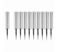 10Pcs Replacement Solder Iron Tips Station Tool 900M - T - I, Silver Copper, Compatible with 936 937 - Durable Oxygen - Free Copper, Heat Up to 480℃, Precision Needle T