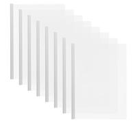 10pcs Report Folder with Sliding Bar, Plastic Cover | Reusable Large-capacity File Holder, Pull-rod Clip and Locking Strip, for A4 Papers, Tickets, Handouts