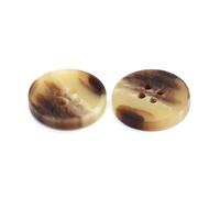 10Pcs Resin Horn Buttons 15-28mm for Women's Coat Suit Blazer Windbreaker, Classical Fashion Sewing DIY,Light Brown,18mm - 20Pcs